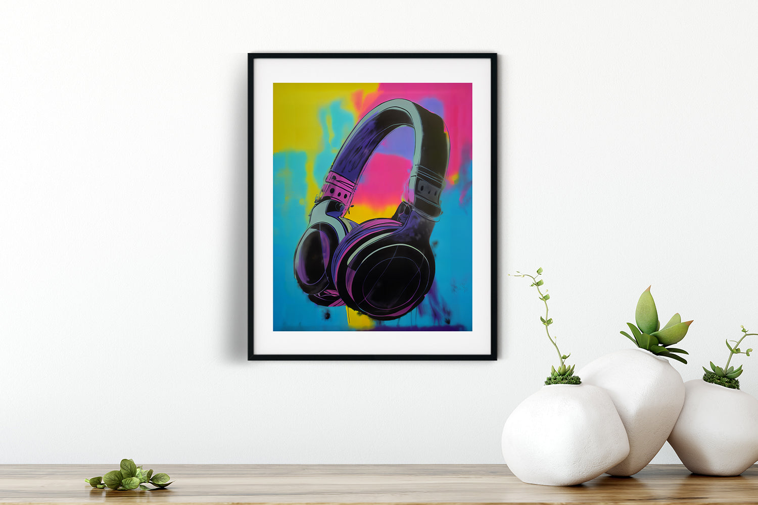 DJ HEADPHONES POSTER