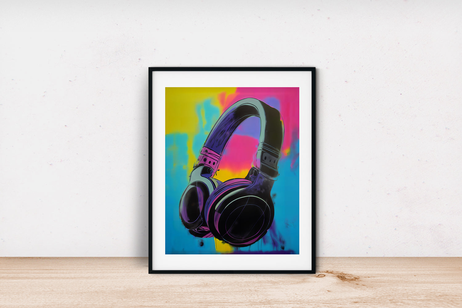 DJ HEADPHONES POSTER
