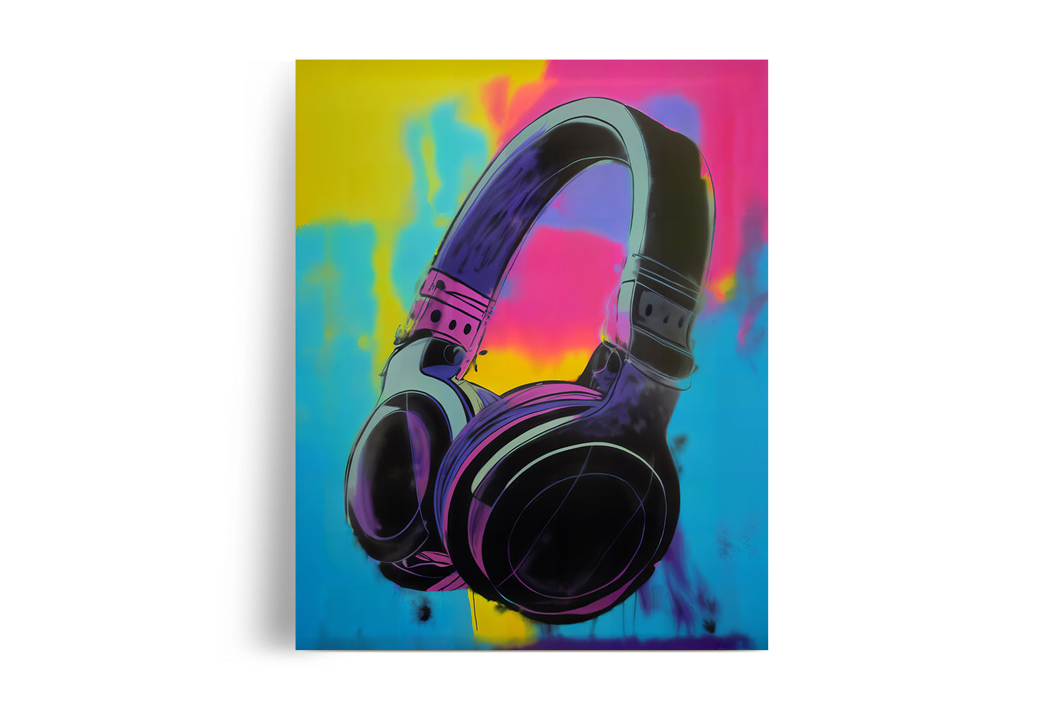 DJ HEADPHONES POSTER