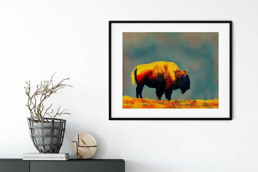 SAN FRANCISCO GOLDEN GATE PARK BISON POSTER