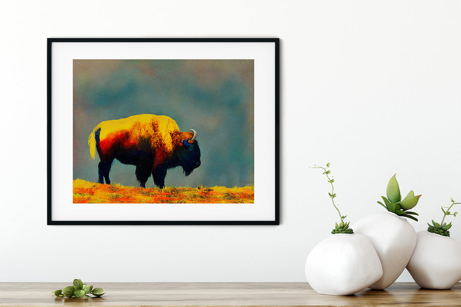 SAN FRANCISCO GOLDEN GATE PARK BISON POSTER