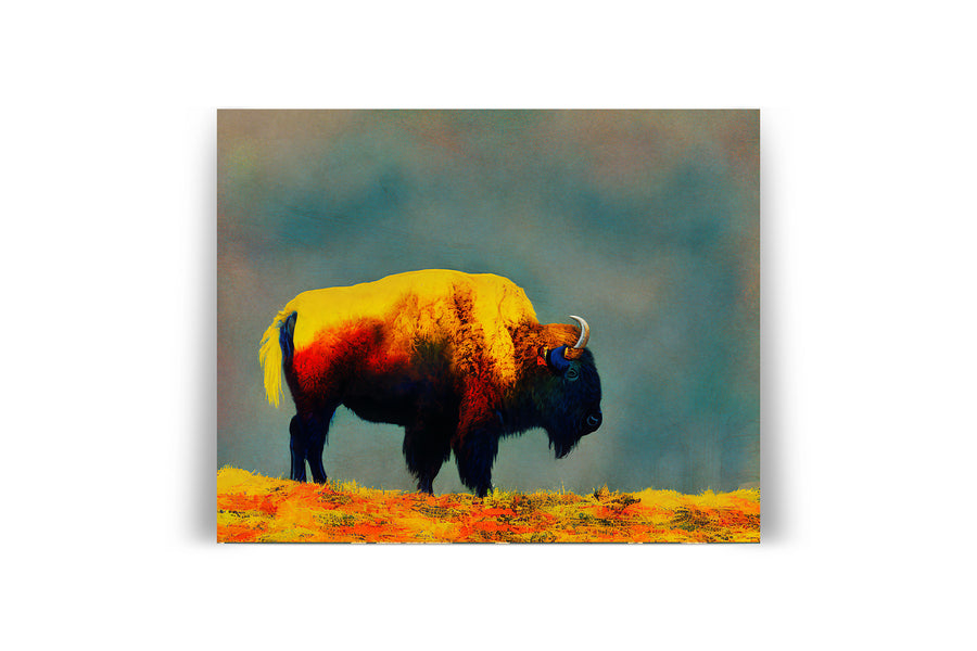 SAN FRANCISCO GOLDEN GATE PARK BISON POSTER