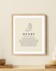 HENRY -  Name Art Print