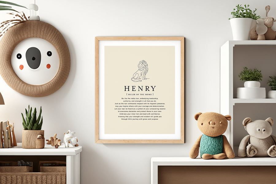 HENRY -  Name Art Print