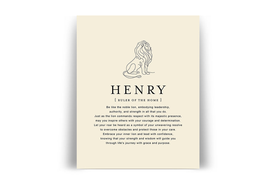 HENRY -  Name Art Print