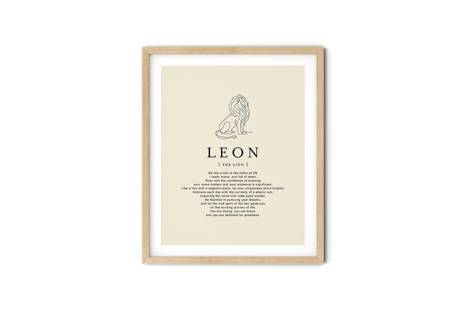 LEON -  Name Art Print