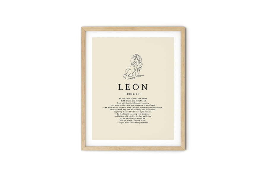 LEON -  Name Art Print