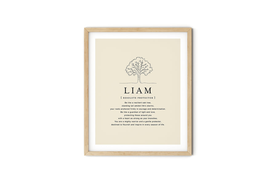 LIAM -  Name Art Print