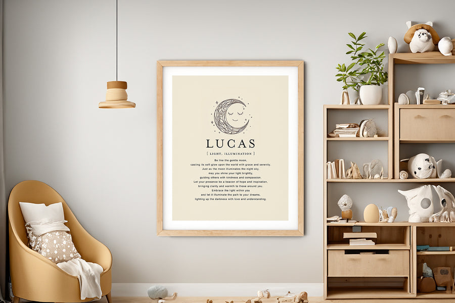 LUCAS -  Name Art Print