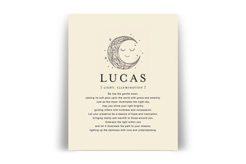 LUCAS -  Name Art Print