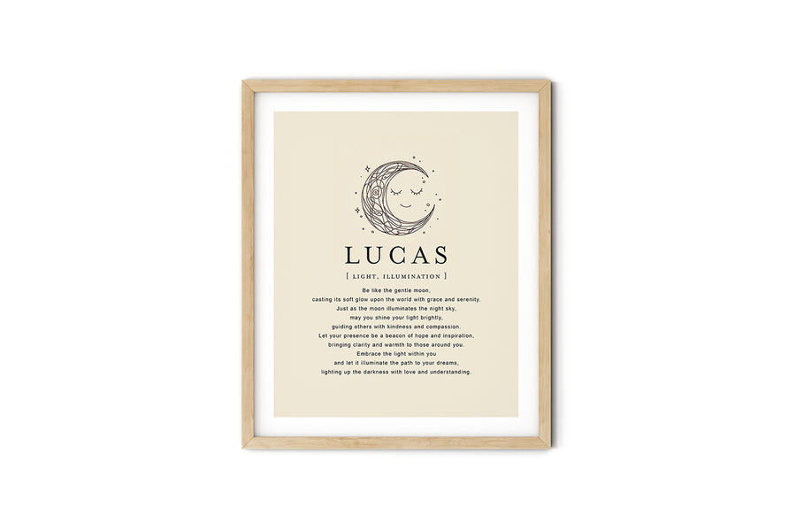 LUCAS -  Name Art Print