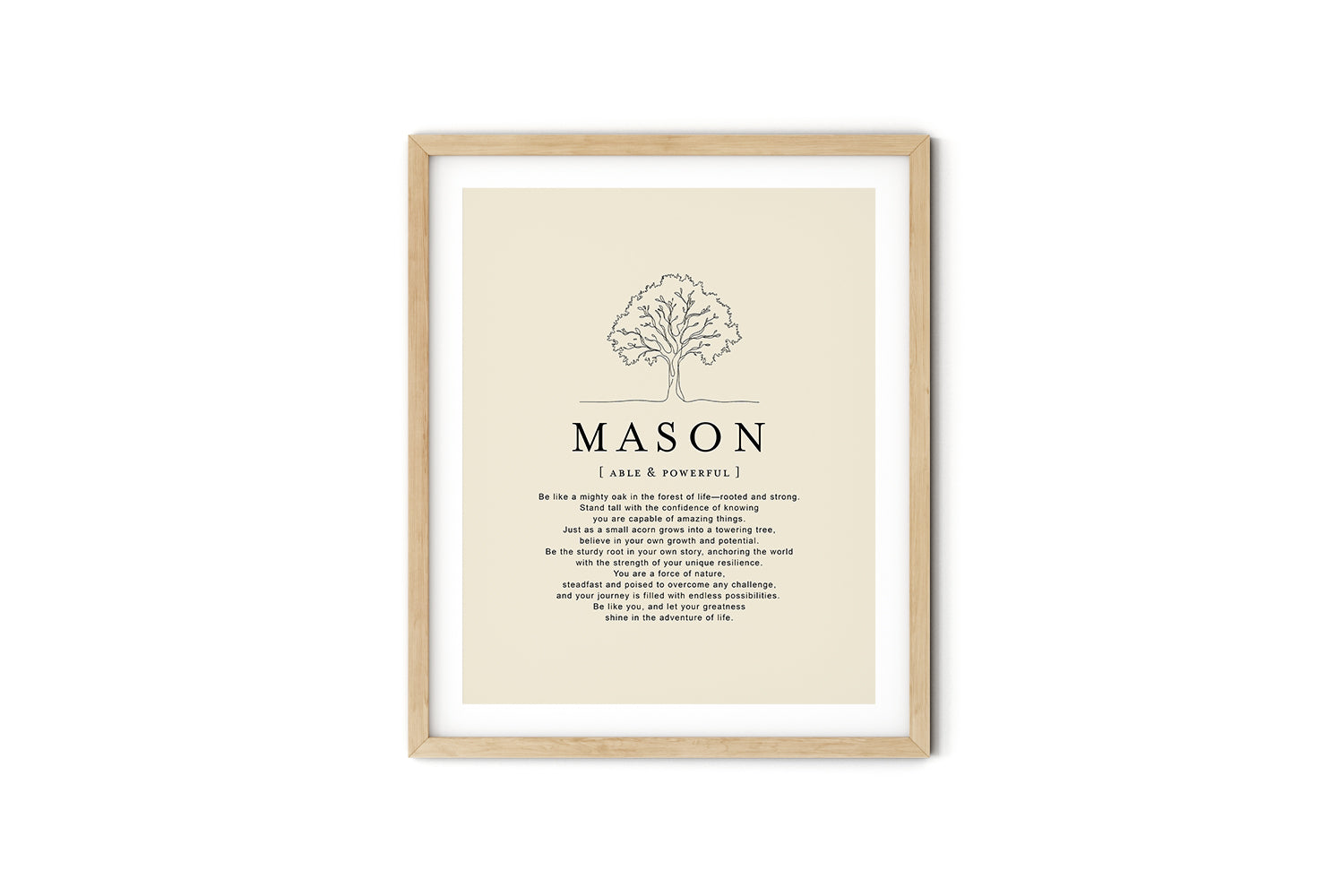 MASON -  Name Art Print