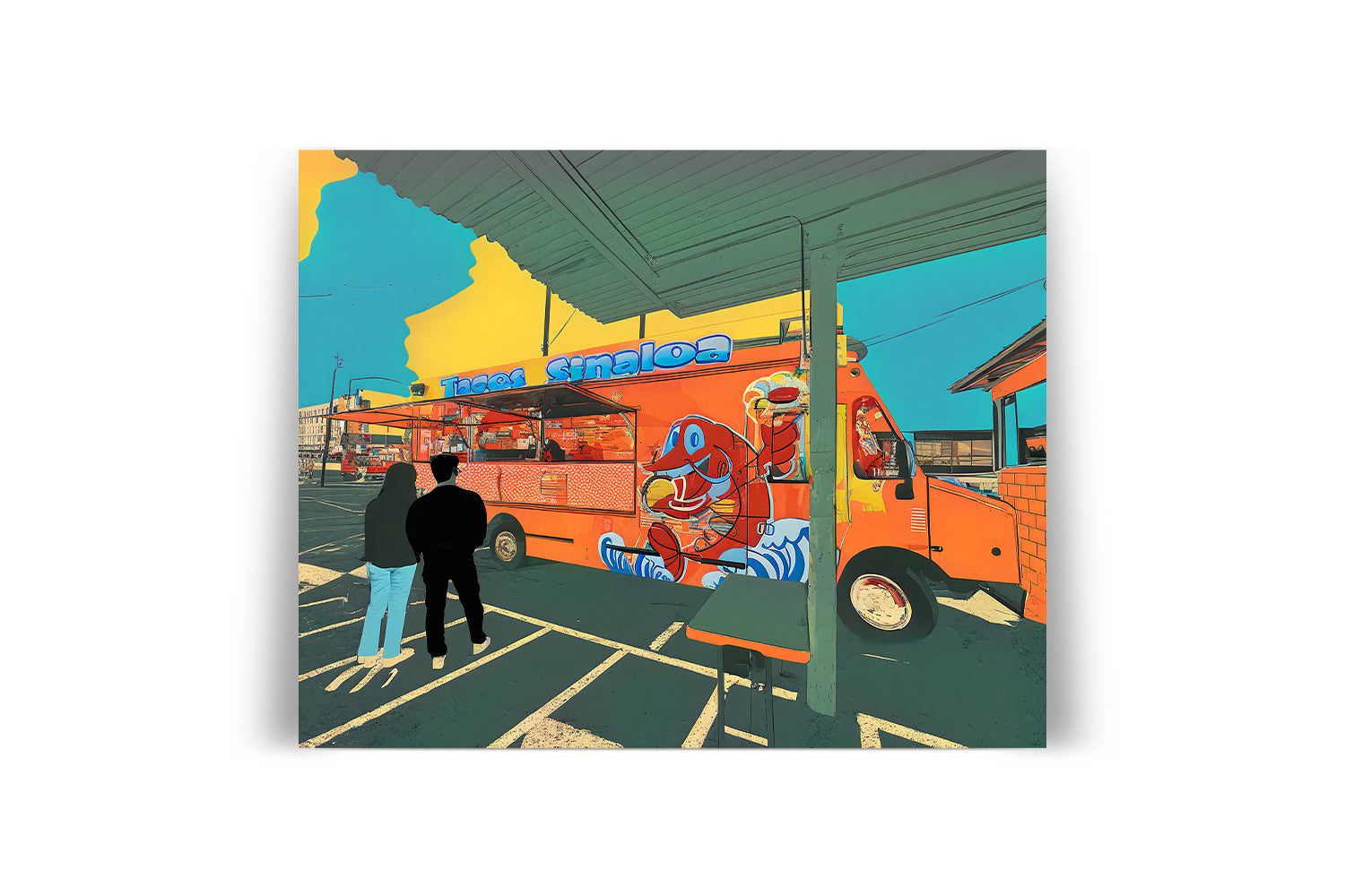 OAKLAND TACO SINALOA FOOD TRUCK POSTER