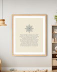 'Embrace Your Individuality' SNOWFLAKE Positive Affirmation Art Print - Long Affirmation