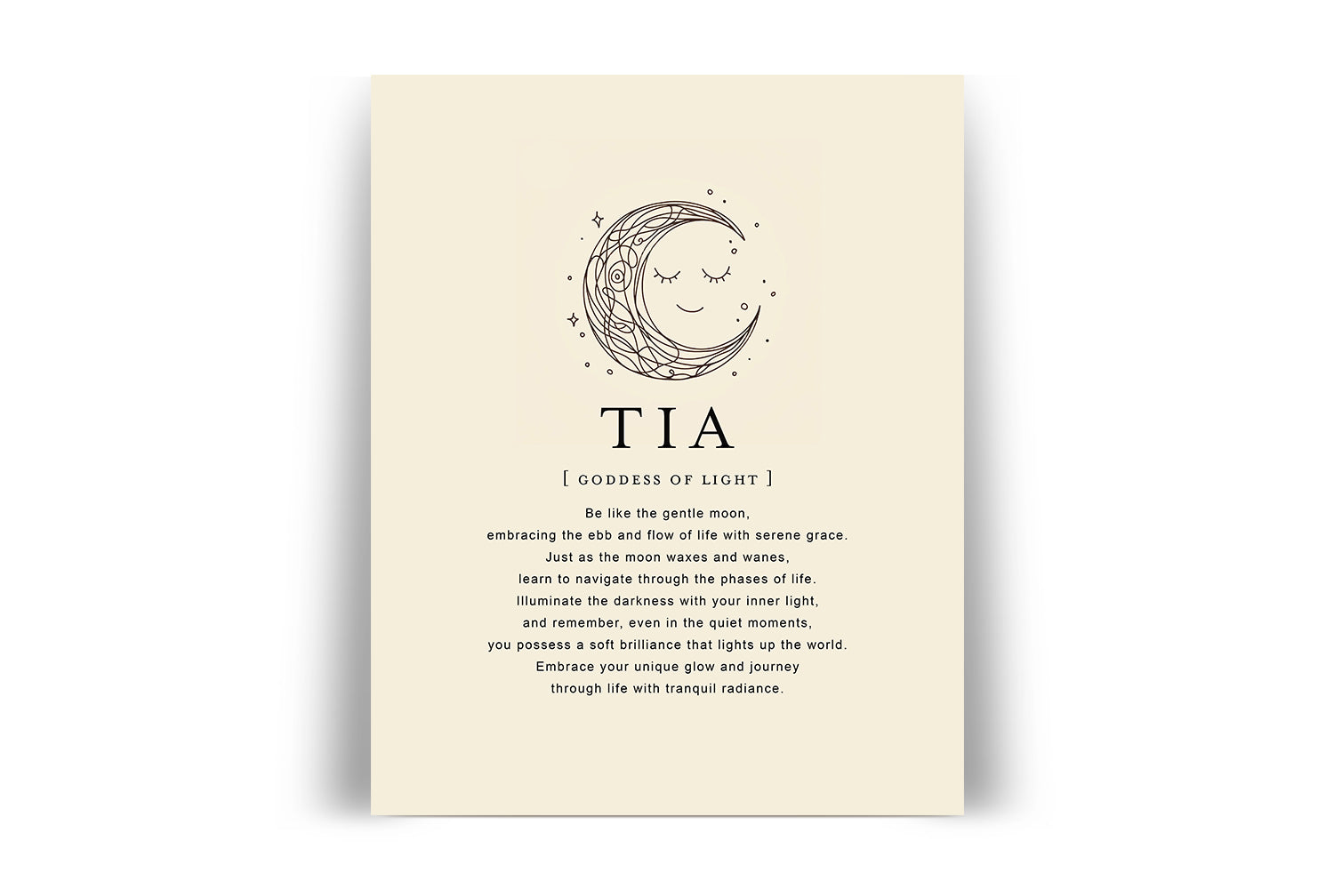 TIA -  Name Art Print