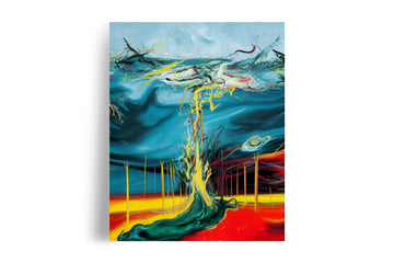 ABSTRACT TORNADO BRIDGE POSTER