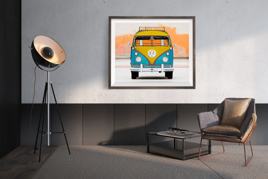 VOLKSWAGEN VW VAN POSTER