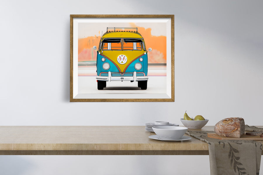 VOLKSWAGEN VW VAN POSTER