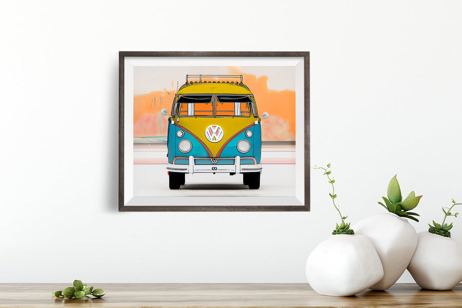 VOLKSWAGEN VW VAN POSTER