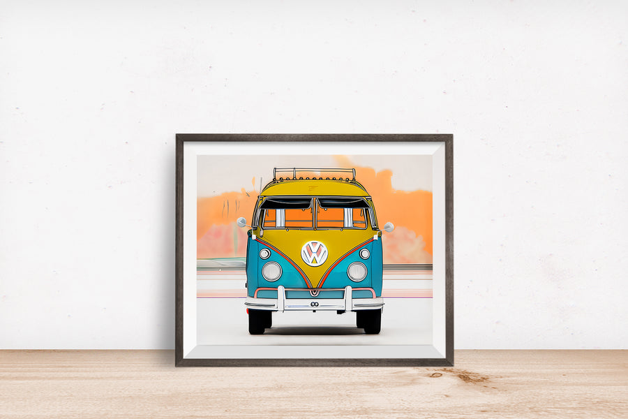 VOLKSWAGEN VW VAN POSTER