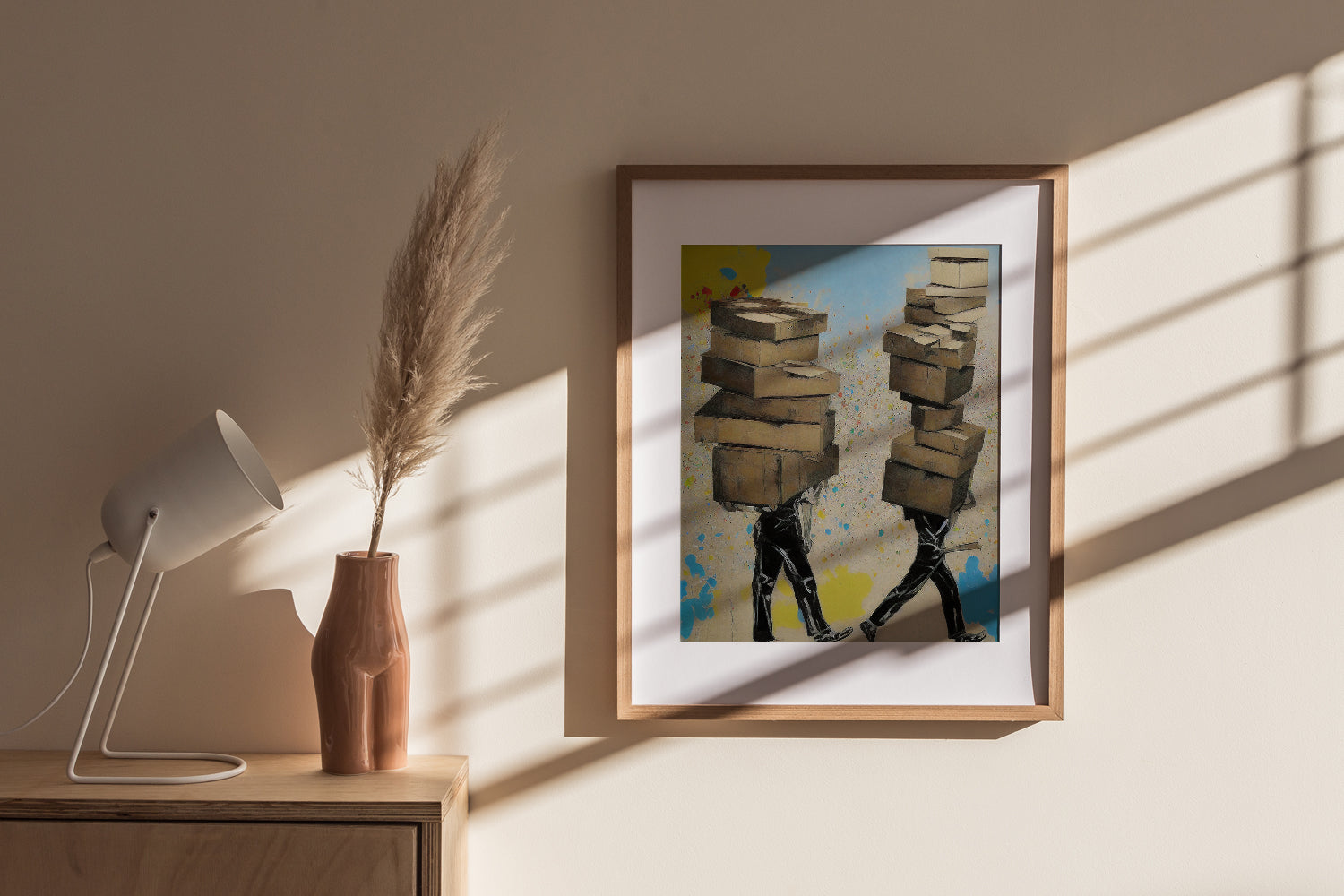 WALKING BOXES POSTER