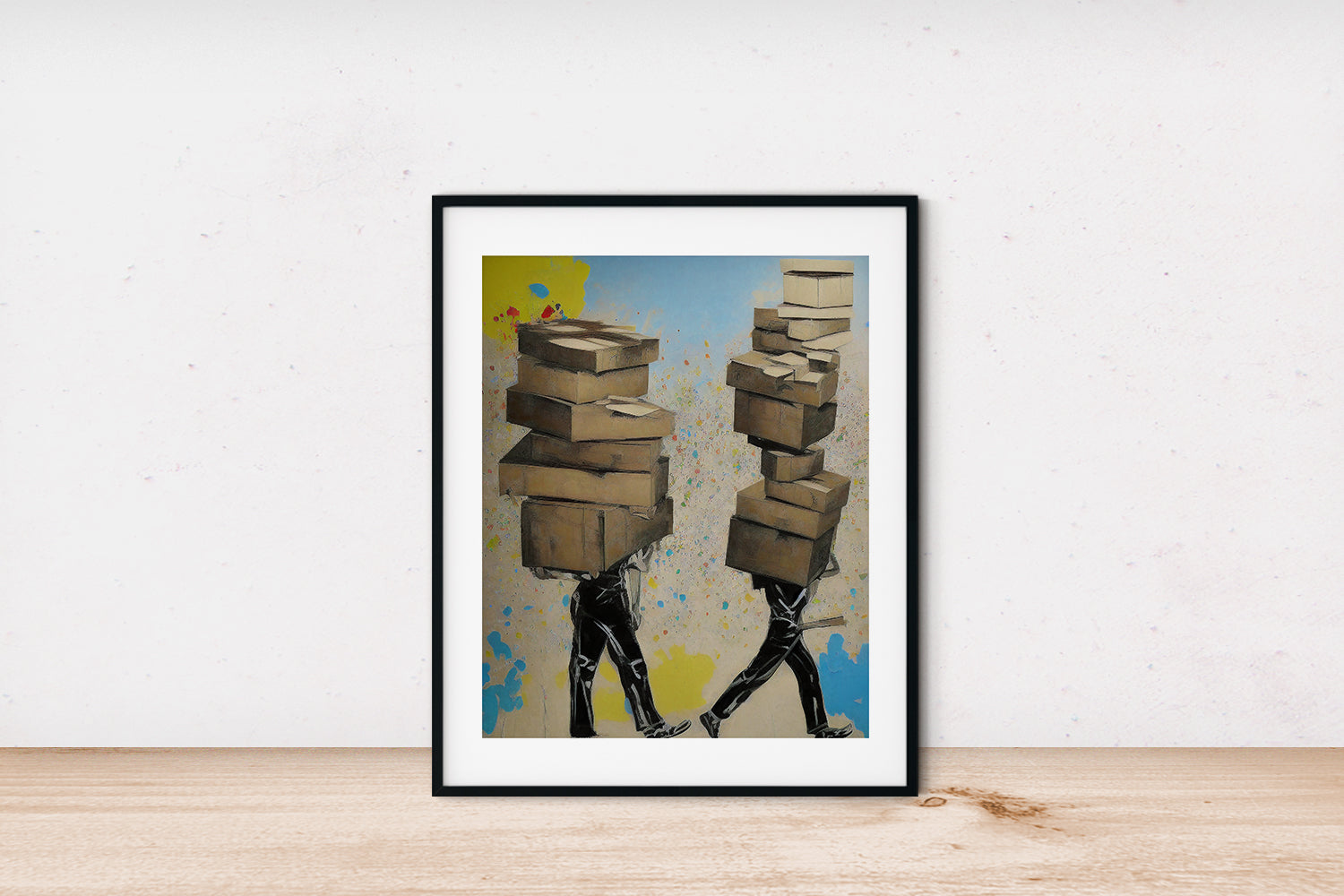 WALKING BOXES POSTER