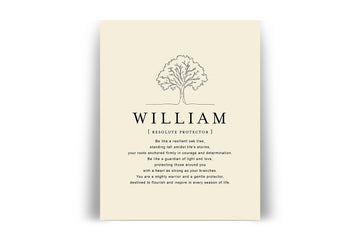 WILLIAM -  Name Art Print