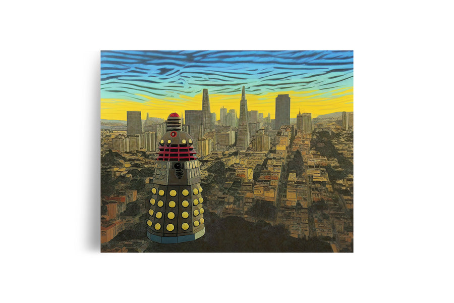 DALEK COIT TOWER SAN FRANCISCO POSTER