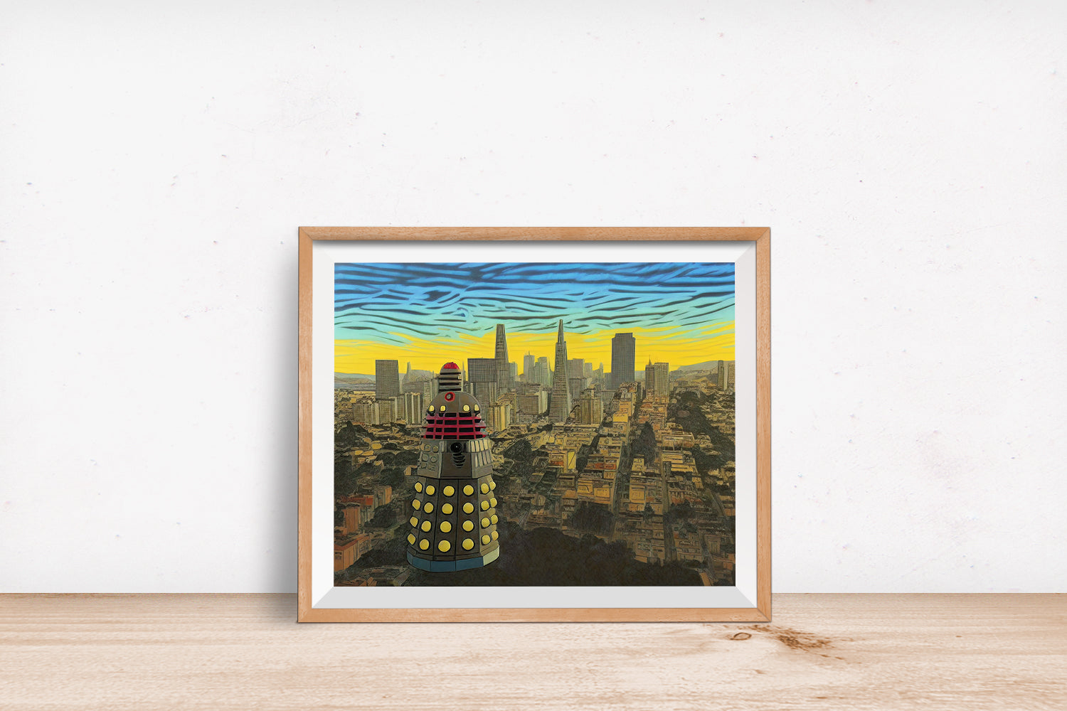 DALEK COIT TOWER SAN FRANCISCO POSTER