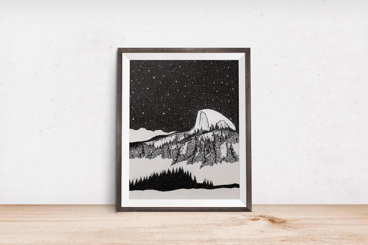 YOSEMITE HALF DOME SNOW POSTER