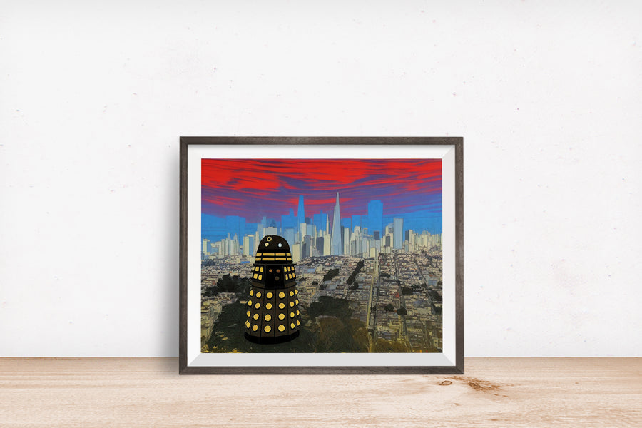 DALEK COIT TOWER SAN FRANCISCO POSTER