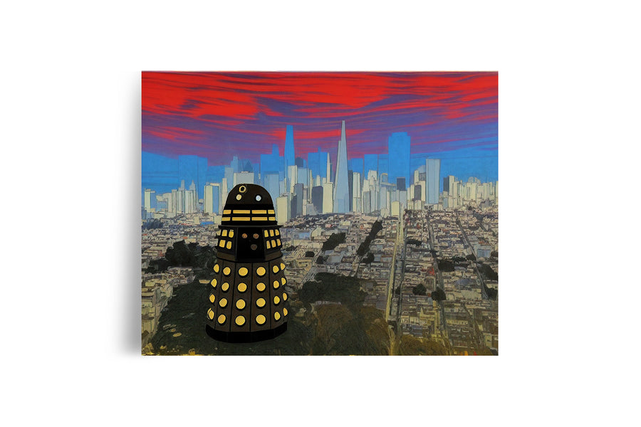 DALEK COIT TOWER SAN FRANCISCO POSTER