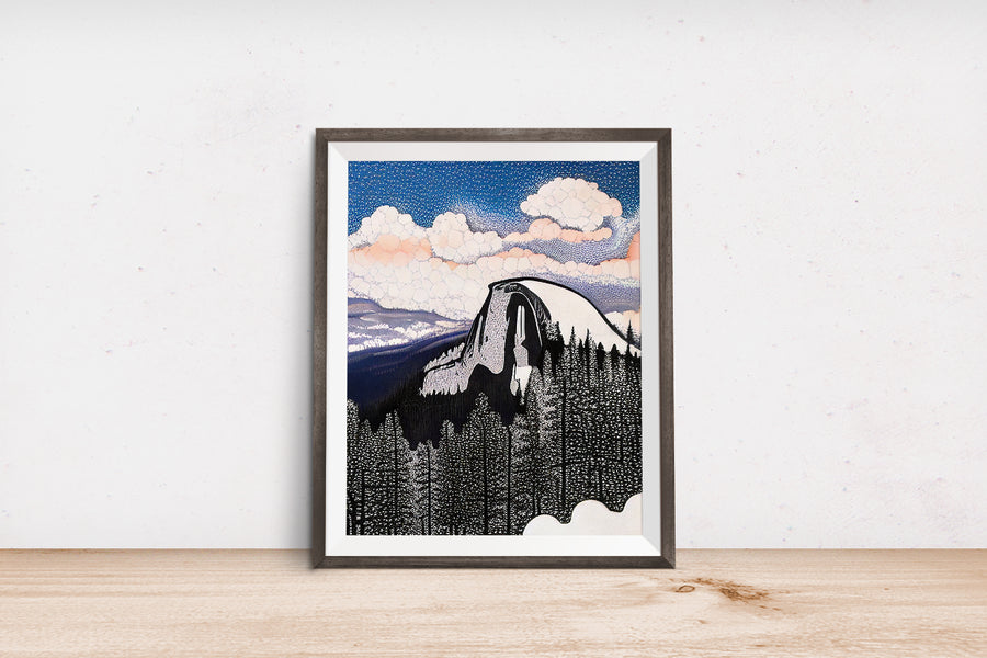 YOSEMITE HALF DOME POSTER