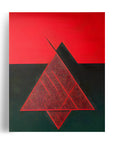 RED BLACK TRIANGLE Fire Element Feng Shui POSTER