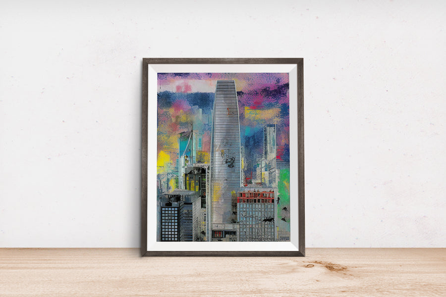 SAN FRANCISCO SALESFORCE TOWER POSTER