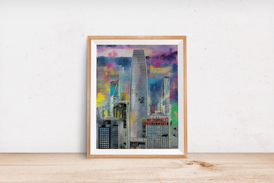 SAN FRANCISCO SALESFORCE TOWER POSTER