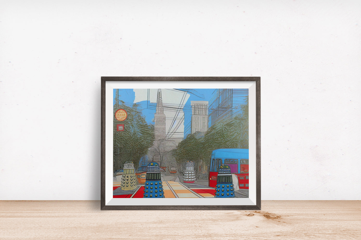 DALEK MARKET STREET SAN FRANCISCO POSTER