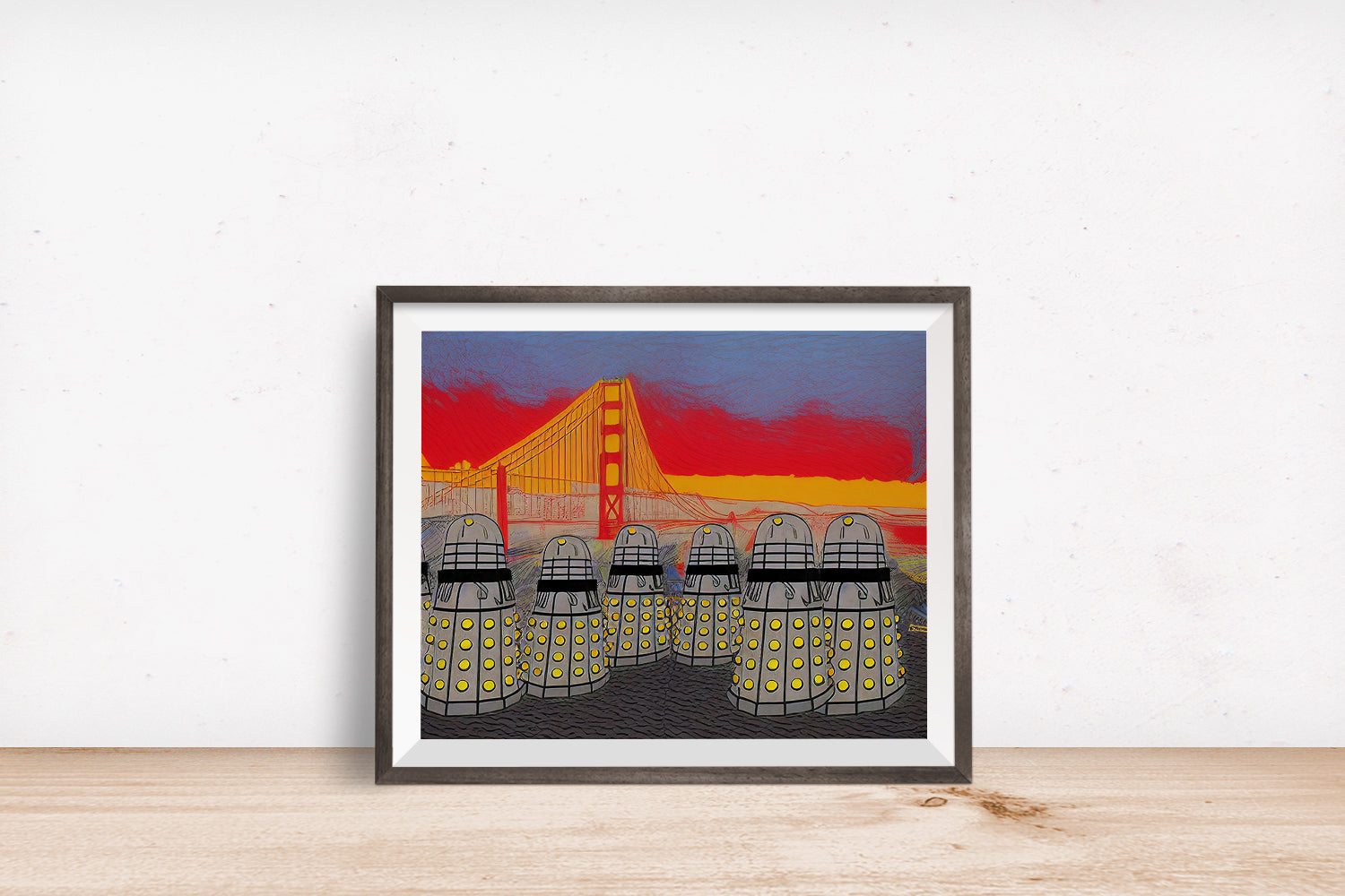 DALEK SAN FRANCISCO GOLDEN GATE BRIDGE POSTER