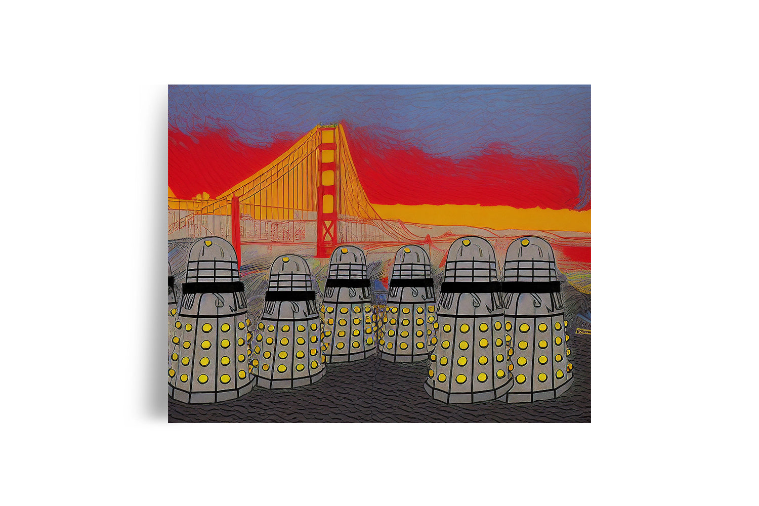 DALEK SAN FRANCISCO GOLDEN GATE BRIDGE POSTER