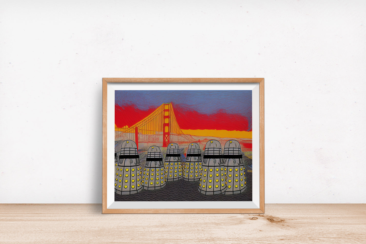 DALEK SAN FRANCISCO GOLDEN GATE BRIDGE POSTER