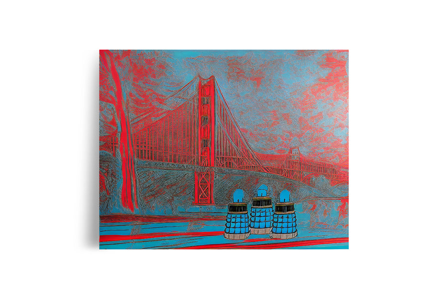 DALEK SAN FRANCISCO GOLDEN GATE BRIDGE POSTER