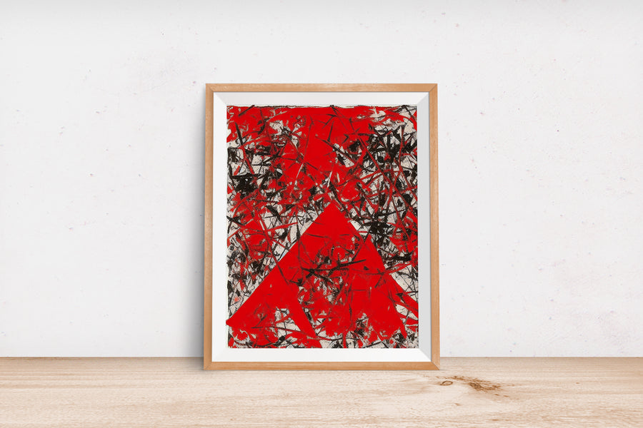 RED TRIANGLE Fire Element Feng Shui POSTER