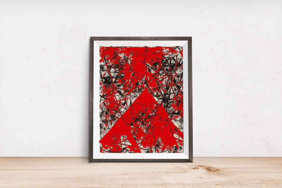 RED TRIANGLE Fire Element Feng Shui POSTER