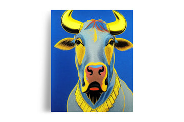 THE BLUE BULL Feng Shui POSTER