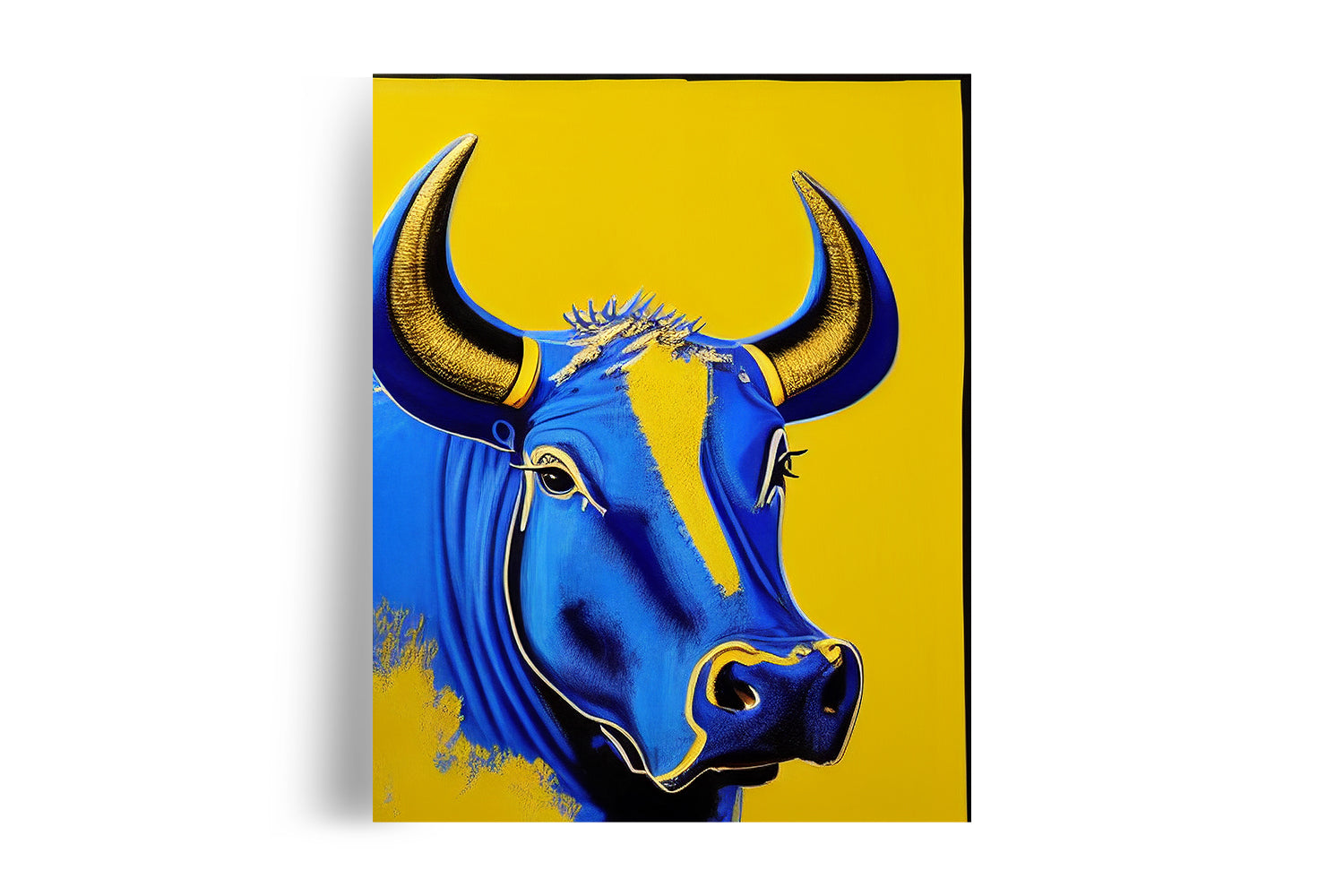 THE BLUE BULL Feng Shui POSTER