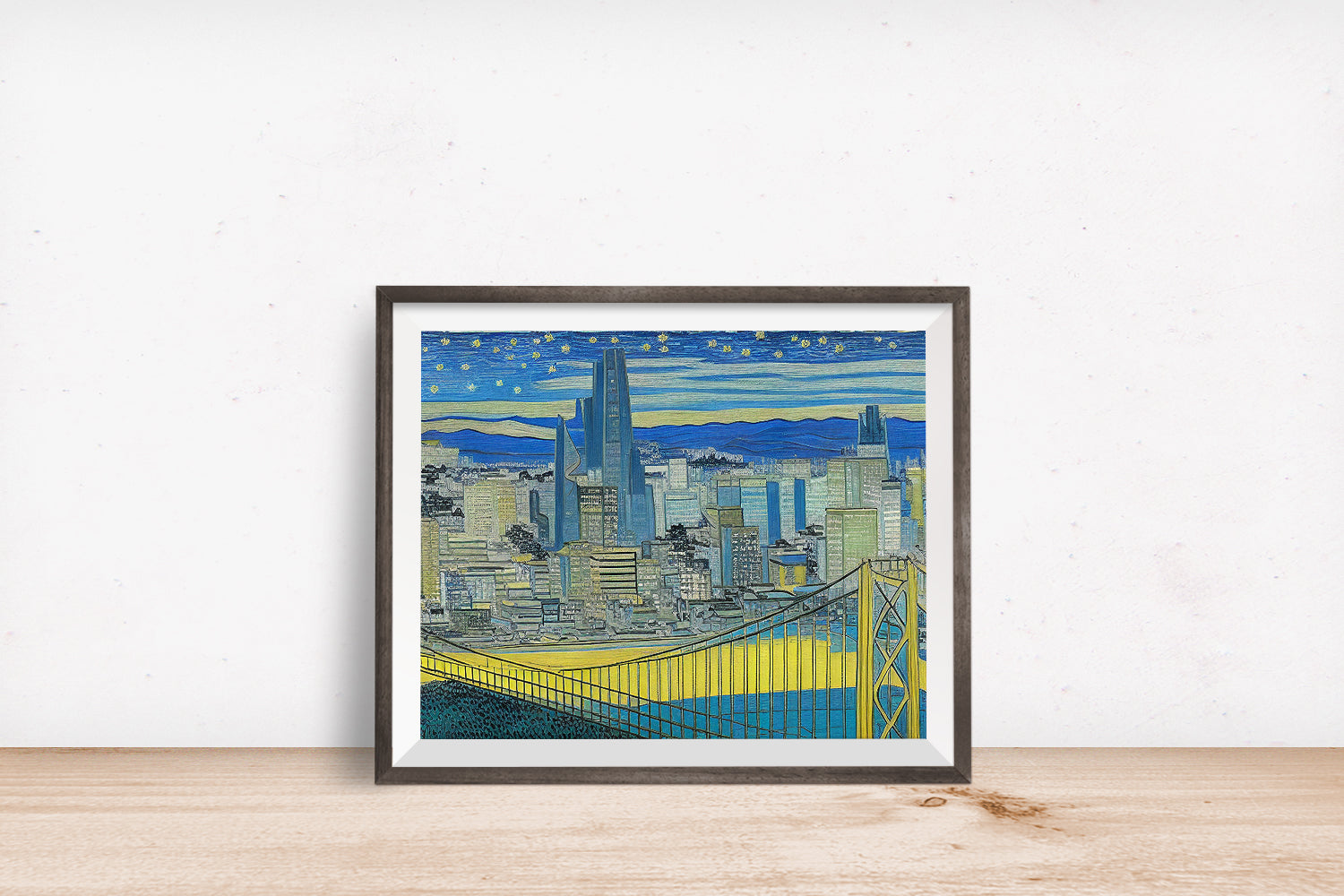 SAN FRANCISCO in the style of Vincent Van Gogh POSTER