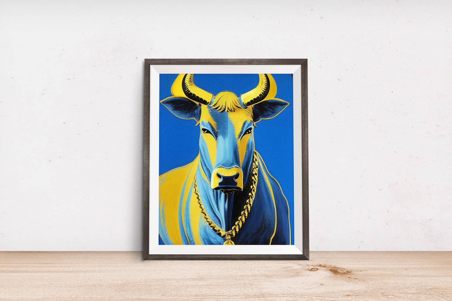 THE BLUE BULL Feng Shui POSTER
