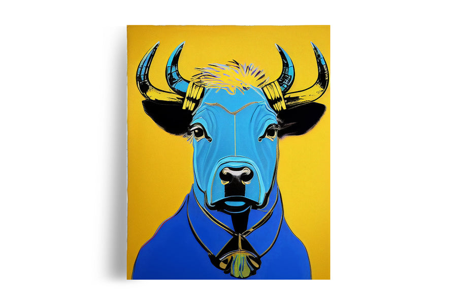 THE BLUE BULL Feng Shui POSTER