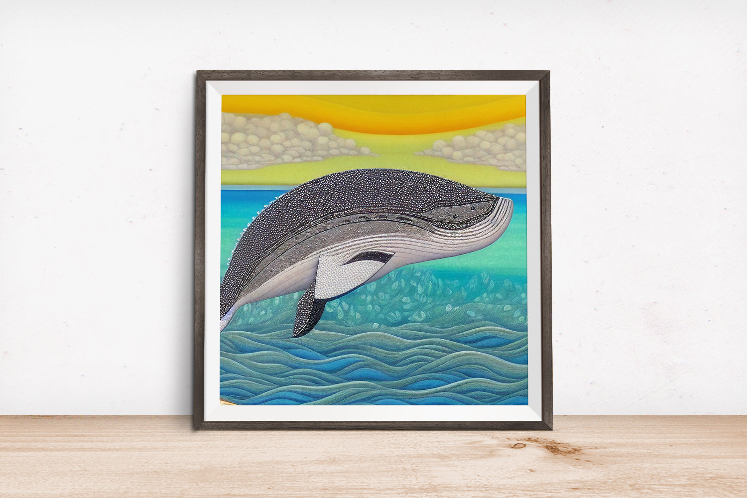 JUMPING WHALE POSTER