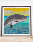 JUMPING WHALE POSTER